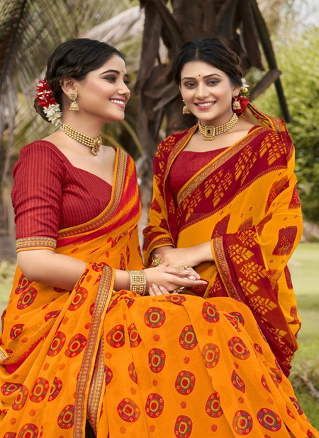 Ramrasiya Madhav Weaving Georgette Saree Catalog
